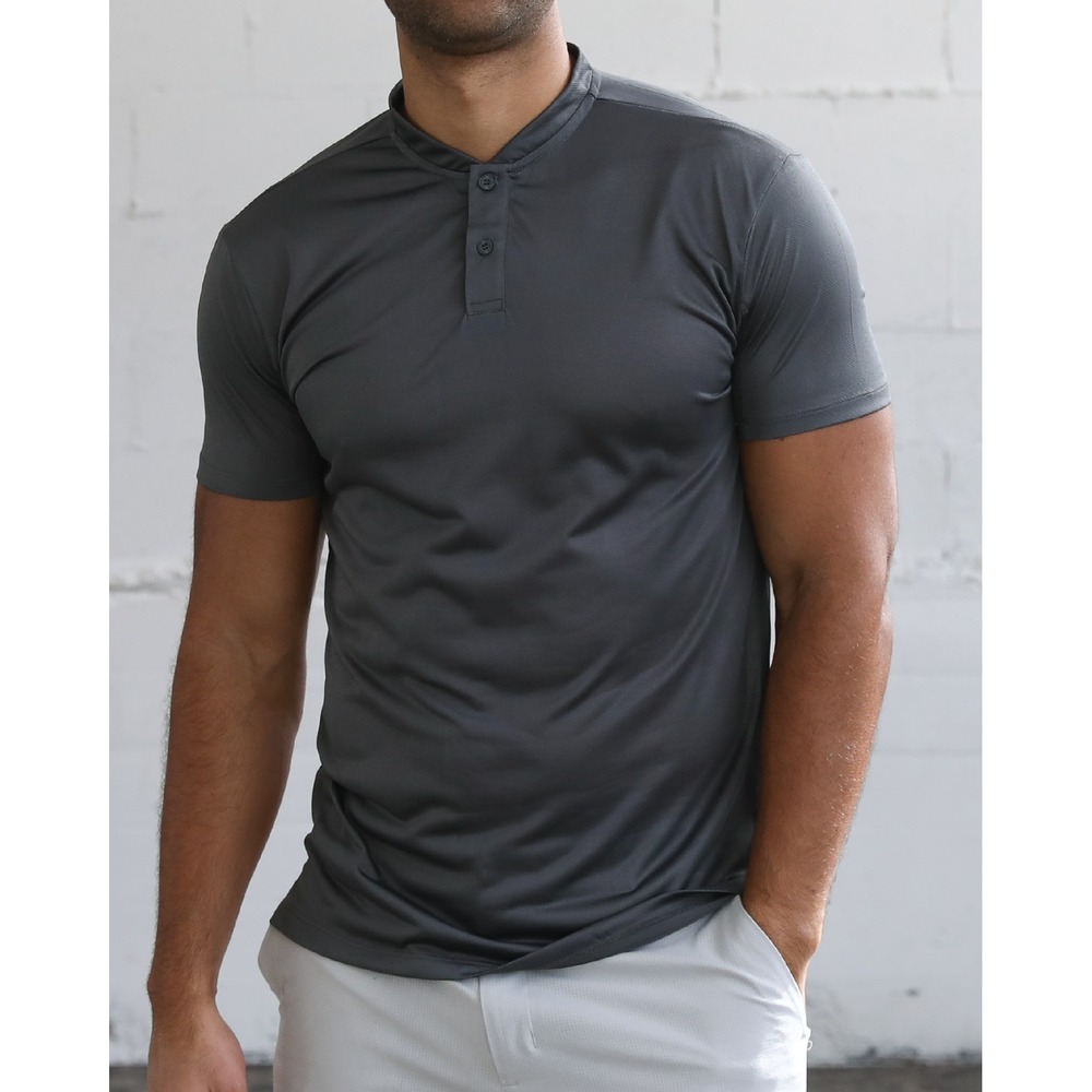 Truwear Mens Black Vortex 2.0 Blade Short Sleeve Polo Shirt Size XL Stretch